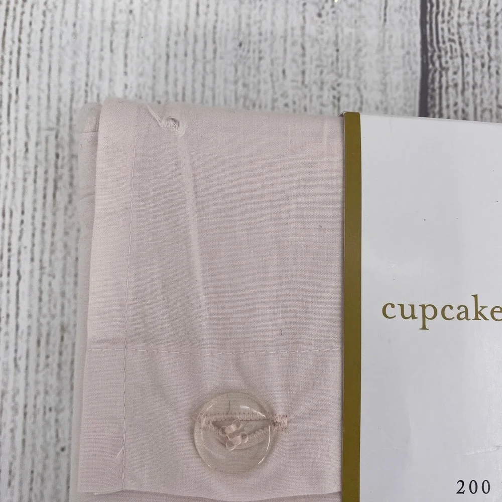 Cupcakes and Cashmere Sheet Set Twin XL Ballet Pink 200TC Cotton 3pc Deep Pocket